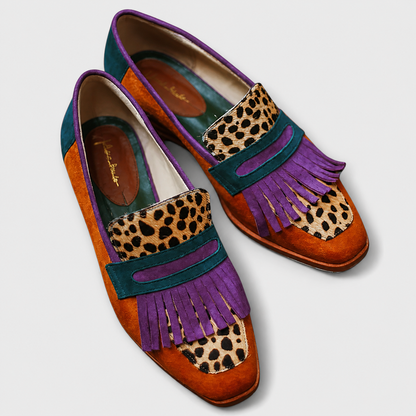 FALLON™ | MOCASINES LEOPARDO MARRÓN