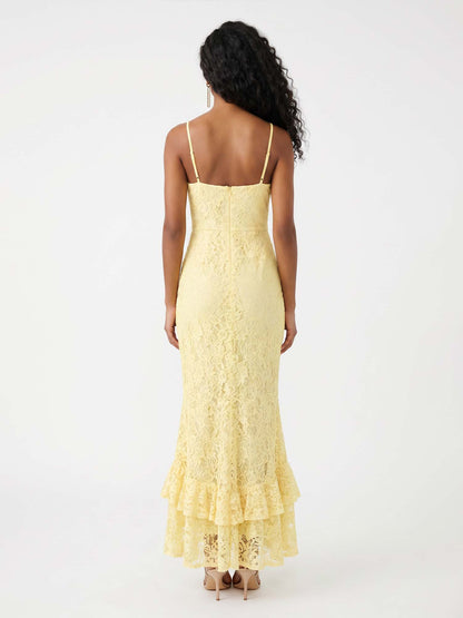 VESTIDO MIDI GOLD