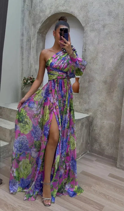 MABEL | VESTIDO FLORAL LLAMATIVO
