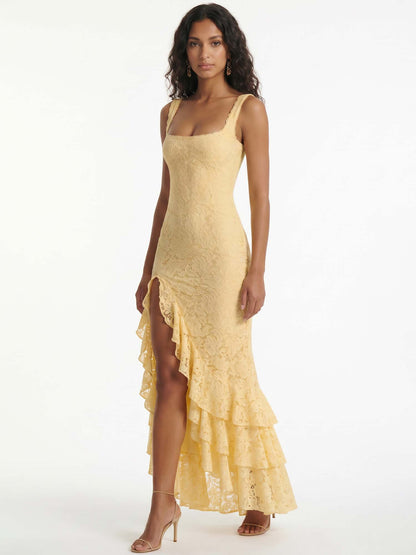 VESTIDO MIDI GOLD