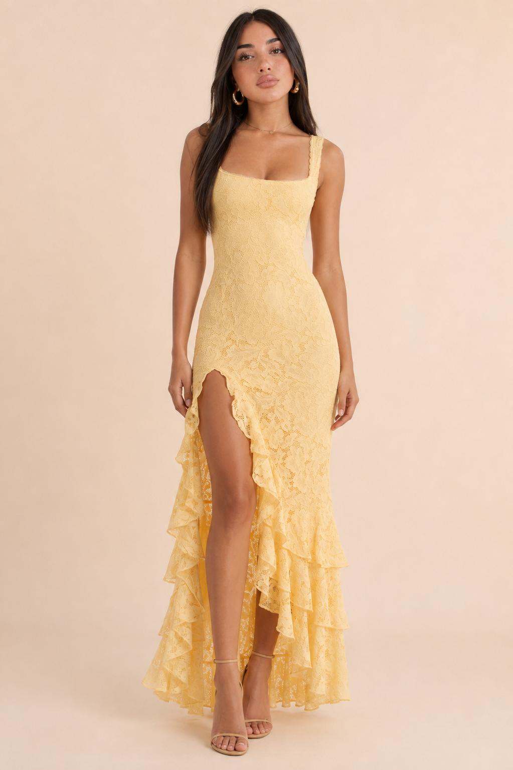 VESTIDO MIDI GOLD