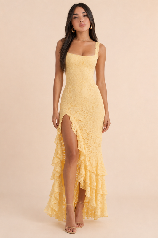 VESTIDO MIDI GOLD