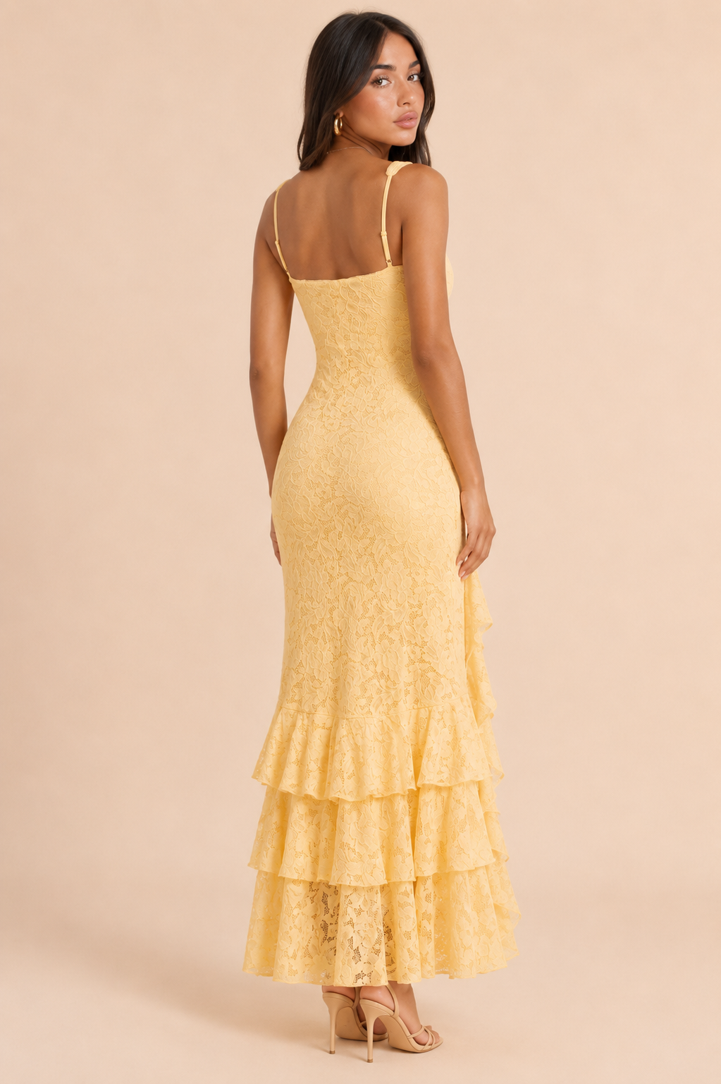 VESTIDO MIDI GOLD