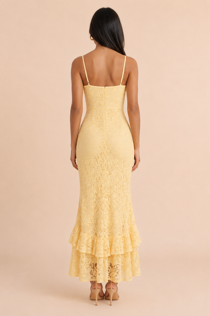 VESTIDO MIDI GOLD