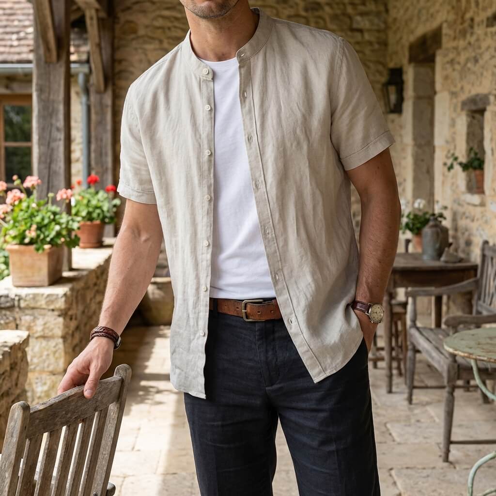 Camisa Lino Riviera Sleeve