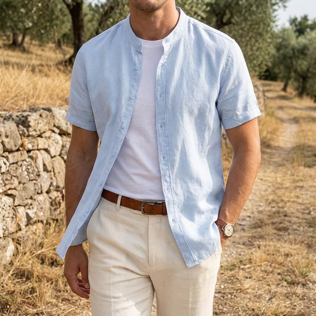 Camisa Lino Riviera Sleeve