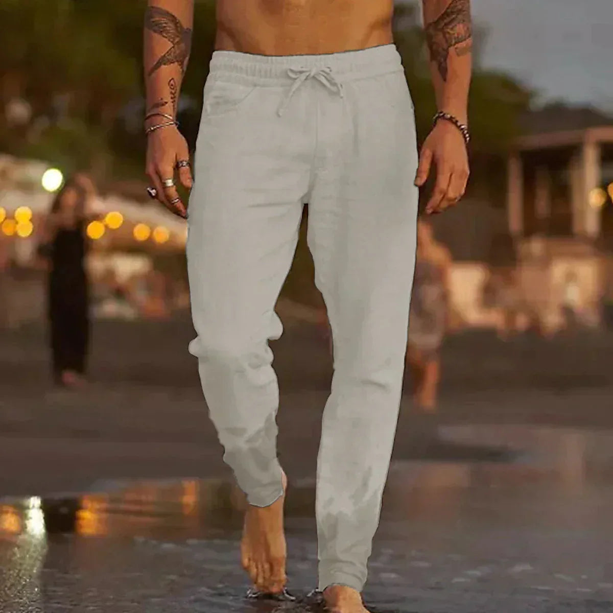 CAPRI PANTALÓN DE LINO PLAYERO