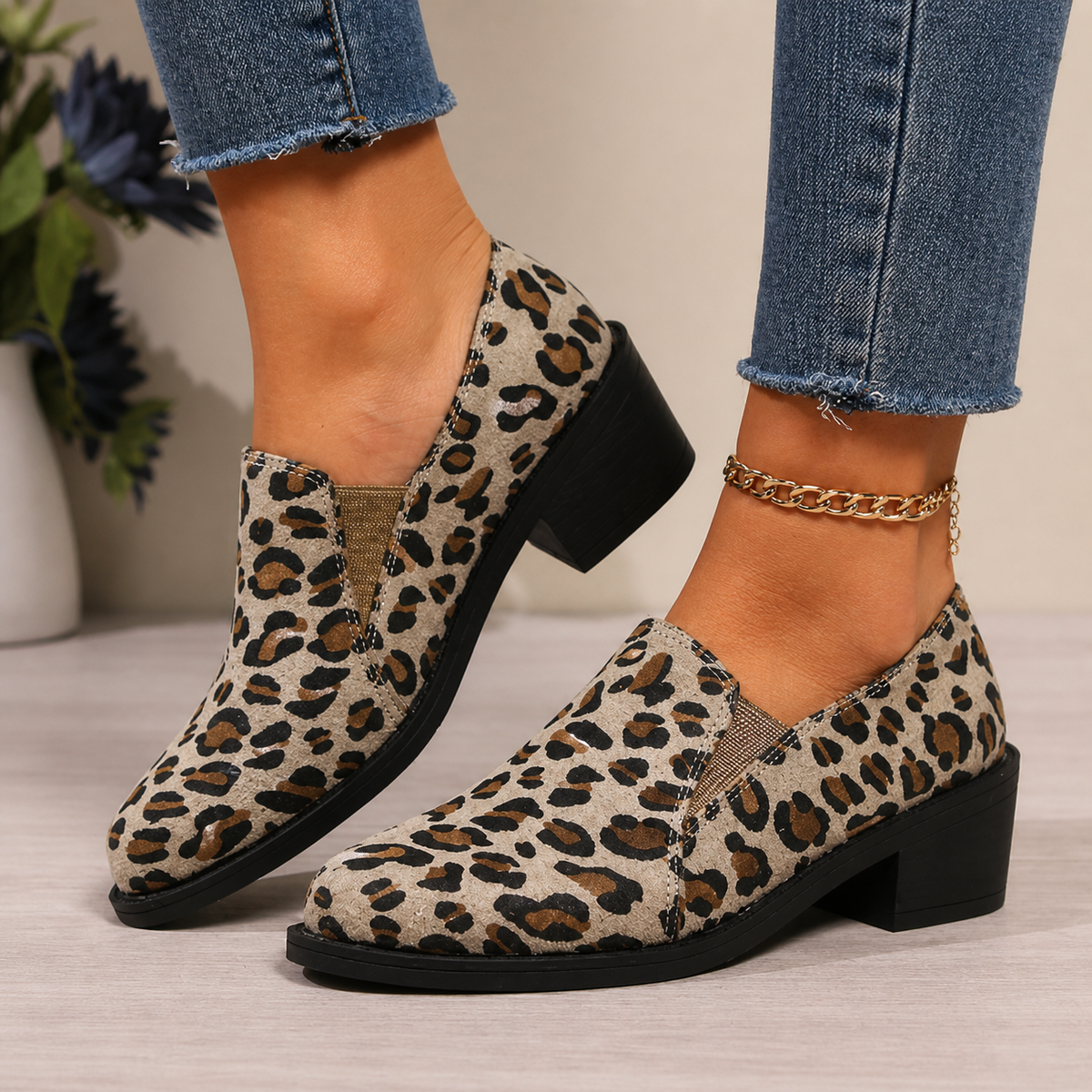 ANGÉLIQUE™ | MOCASÍN LEOPARDO