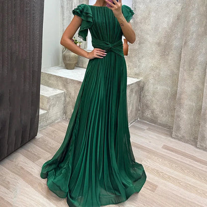 RORY | VESTIDO DE NOCHE PLISADO