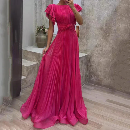 RORY | VESTIDO DE NOCHE PLISADO