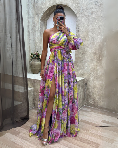 MABEL | VESTIDO FLORAL LLAMATIVO