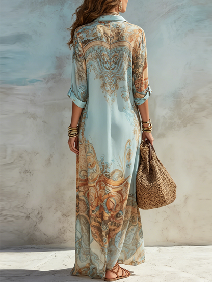 Serena | Vestido Camisero Estilo Mediterráneo