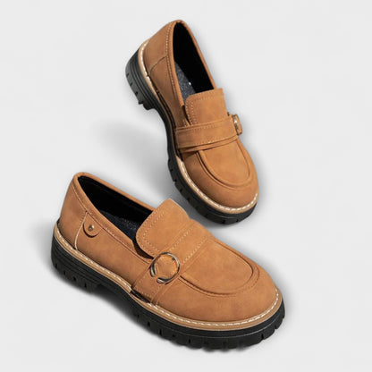 LORA™ | MOCASINES CASUAL DE PUNTA REDONDA