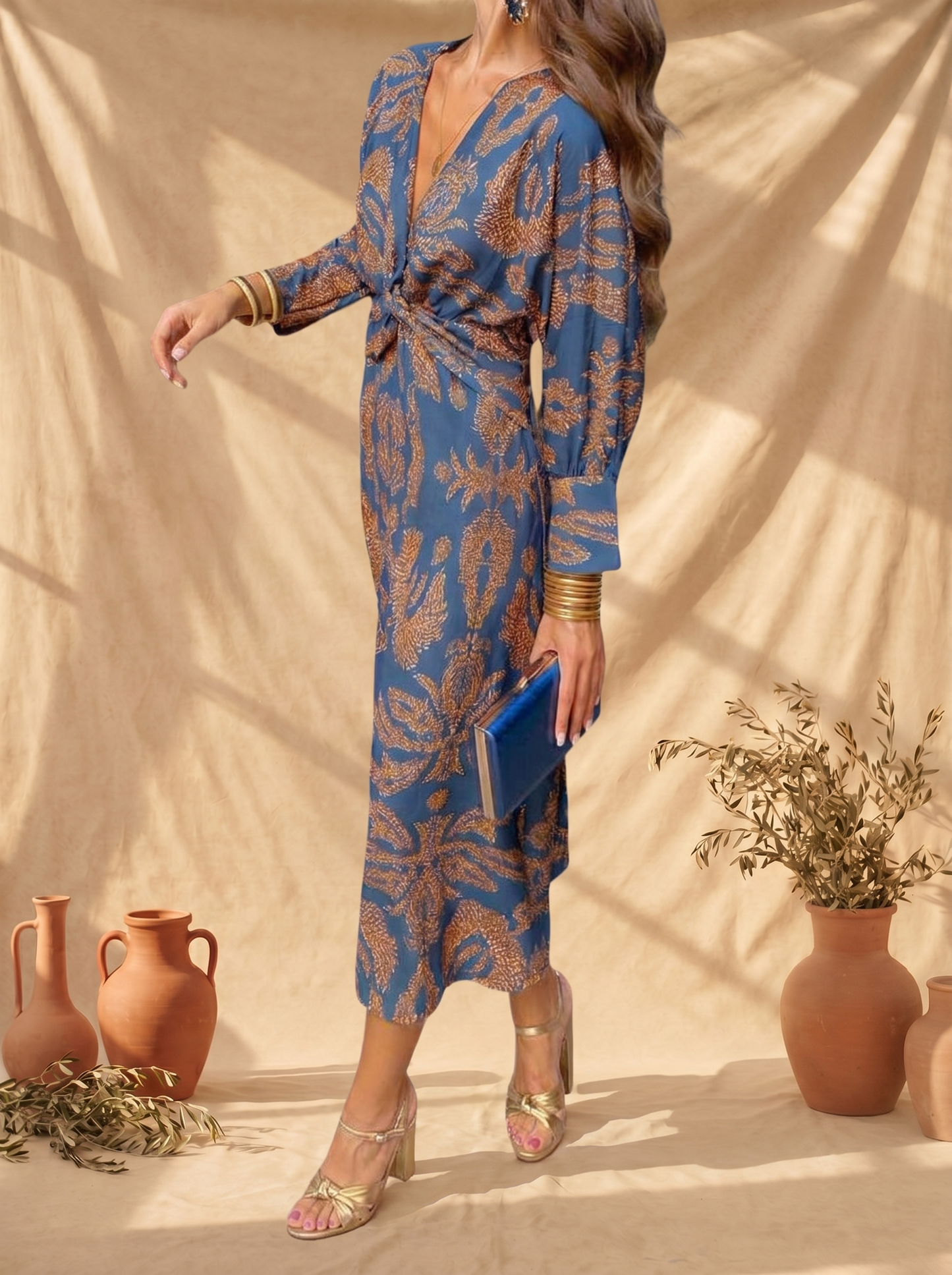 VESTIDO CELESTE