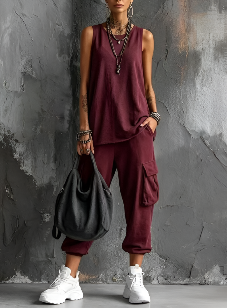 Valentina | Conjunto Casual y Suave con Bolsillos